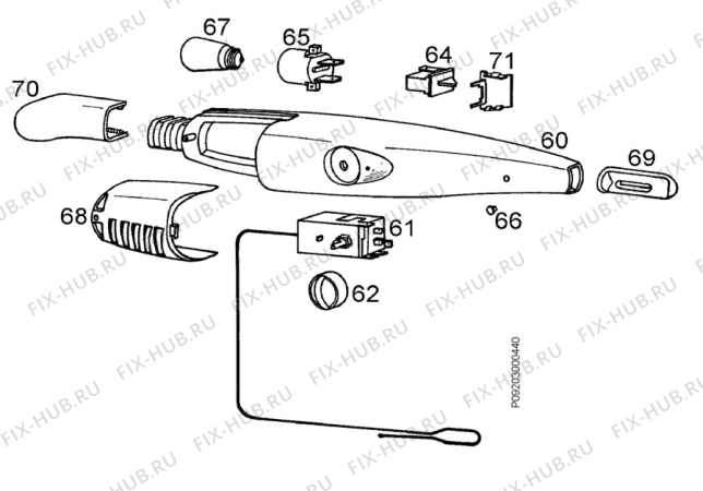 Взрыв-схема холодильника Zanussi ZD22/6R - Схема узла Electrical equipment 268